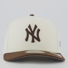 Boné Aba Curva New Era MLB New York Yankees Choc 950AF Unissex - Foto 2