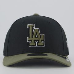 Boné Aba Curva New Era MLB Los Angeles Dodgers Black 970SS Unissex - Foto 2