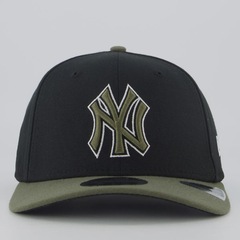 Boné Aba Curva New Era MLB New York Yankees Black 970SS Unissex - Foto 2