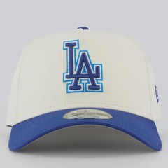 Boné Aba Curva New Era MLB Los Angeles Dodgers Blueberry Cream 940AF Unissex - Foto 2