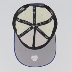 Boné Aba Curva New Era MLB Los Angeles Dodgers Blueberry Cream 940AF Unissex - Foto 4