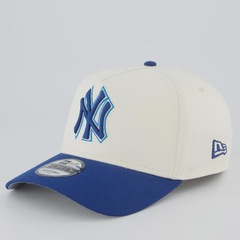 Boné Aba Curva New Era MLB New York Yankees Blueberry Cream 940AF Unissex - Foto 1