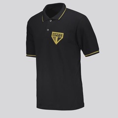 Camiseta Polo São Paulo Ouro FutFanatics Masculina - Foto 2