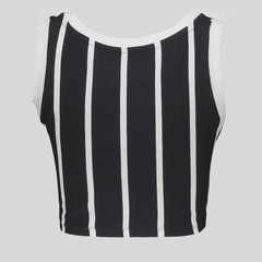 Cropped Corinthians Logo Bordado Listrado FutFanatics Feminino - Foto 3