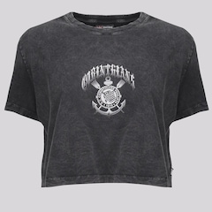 Cropped Corinthians Stoned FutFanatics Feminino - Foto 1