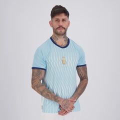 Camisa Argentina Lines 22 L Martinez FutFanatics Masculina - Foto 3