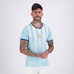 Camisa Argentina Lanes 22 L. Martinez FutFanatics Masculina - Foto 3