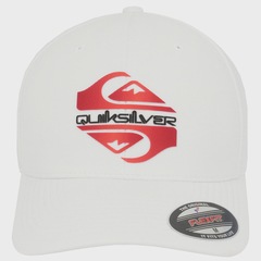 Boné Unissex Quiksilver Soft Hologram Branco - Aba Curva - Foto 2