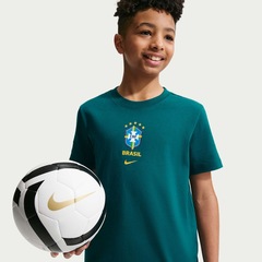 Camiseta Brasil Nike Crest Infantil - Foto 1
