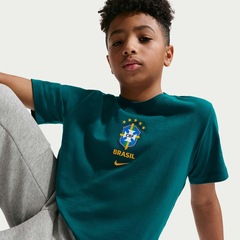 Camiseta Brasil Nike Crest Infantil - Foto 2