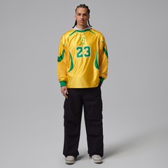 Camiseta Brasil Jordan Manga Longa Goalie Masculina - Foto 2