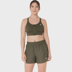 Top ASICS Road Combination Zip Bra Feminino - Foto 1