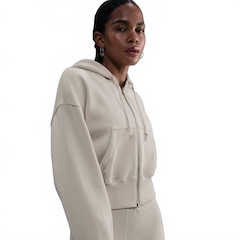 Blusão Cropped Nike Sportswear Phoenix Fleece Feminino - Foto 1