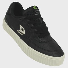 Tênis Masculino Cariuma Luan Pro Black Premium Leather Ivory Logo Importado - Foto 2