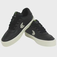 Tênis Masculino Cariuma Luan Pro Black Premium Leather Ivory Logo Importado - Foto 3