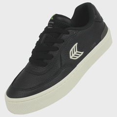 Tênis Masculino Cariuma Luan Pro Black Premium Leather Ivory Logo Importado - Foto 4