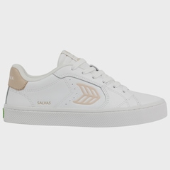 Tênis Masculino Cariuma Salvas White Leather Shifting Sand Logo Importado - Foto 1