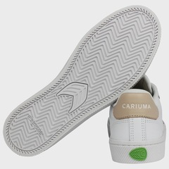 Tênis Masculino Cariuma Salvas White Leather Shifting Sand Logo Importado - Foto 5