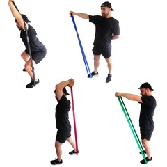 Kit 4 Super Bands Yangfit Tecido Elástico Premium - Foto 4