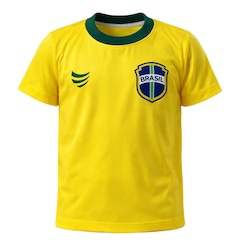 Camisa do Brasil Super Bolla Mini Craque Número 10 - Infantil - Foto 1