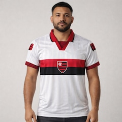 Camisa do Flamengo Polo Retrô 1996 Uniforme 2 Torcedor Betel - Masculina - Foto 2