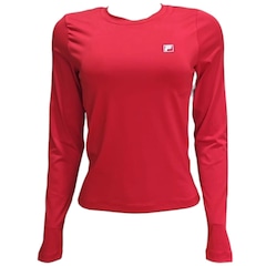 Camiseta Manga Longa Fila Essential - Feminina - Foto 1