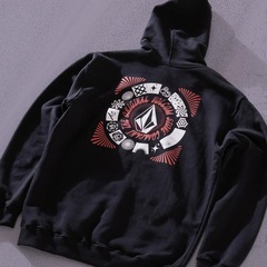 Blusão de Moletom com Capuz Volcom Canguru Circle Stoned - Masculino - Foto 4