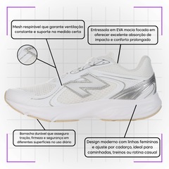 Kit Tênis New Balance Amaste E Meia - Feminino - Foto 5