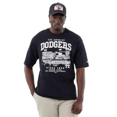 Camiseta New Era Regular Los Angeles Dodgers - Masculina - Foto 1