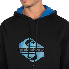 Blusão de Moletom com Capuz Quiksilver Canguru Soft Hologram - Masculino - Foto 3