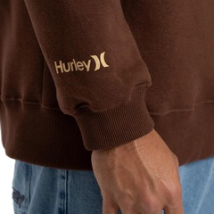 Blusão de Moletom Hurley Careca Mini Icon II - Masculino - Foto 3