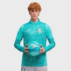Blusão de Treino Puma Palmeiras 1/4 Zip Masculino - Foto 2