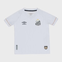 Kit de Uniforme de Futebol do Santos Futebol Clube I 26/27 Umbro Infantil - Foto 2