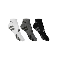 Kit Meia New Balance Cano Baixo - Masculino - 3 Pares - Foto 2