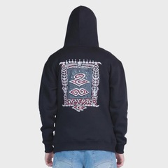 Moletom Canguru Rip Curl Disorder Boneyards Hood Masculino - Foto 5