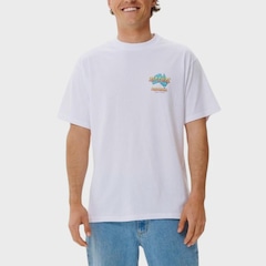 Camiseta Rip Curl Australia Map Desto White Masculina - Foto 1