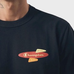 Camiseta Champion Life Heritage Store Black Masculina - Foto 3