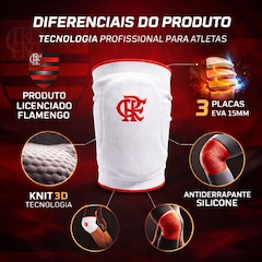 Joelheira Vôlei N1 Sport Slide Flamengo - Foto 4