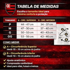 Joelheira Vôlei N1 Sport Slide Flamengo - Foto 6