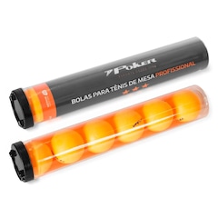 Bola Tênis de Mesa 3 Estrelas Poker 40mm Pote C/6 Pçs - Foto 1