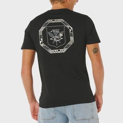 Camiseta Rip Curl Hawaii Tapa Hex Black Masculina - Foto 2