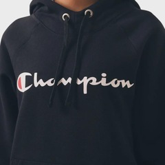 Moletom Feminino Canguru Champion Athletic Script Logo Black - Foto 3