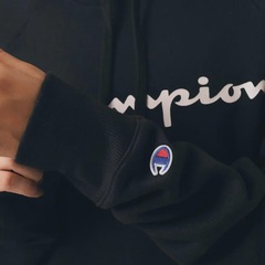 Moletom Feminino Canguru Champion Athletic Script Logo Black - Foto 5