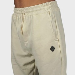 Calça Moletom Back Wash C26001 Off White Masculina - Foto 2