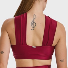 Top Fitness Caju Brasil Energy Alças Franzidas - Feminino - Foto 3