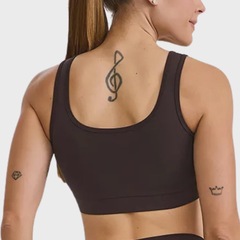 Top Fitness Caju Brasil NY Com Brilho - Feminina - Foto 2