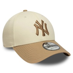 Boné Adulto New Era 9FORTY New York Yankees MLB Colour Block Aba Curva - Foto 3