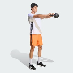 Camiseta de Treino adidas Essentials Base Três Listras - Masculina - Foto 4