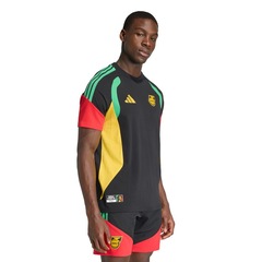 Camisa Jamaica 26 x Bob Marley Tiro Sweat adidas - Masculina - Foto 1