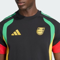 Camisa Jamaica 26 x Bob Marley Tiro Sweat adidas - Masculina - Foto 5